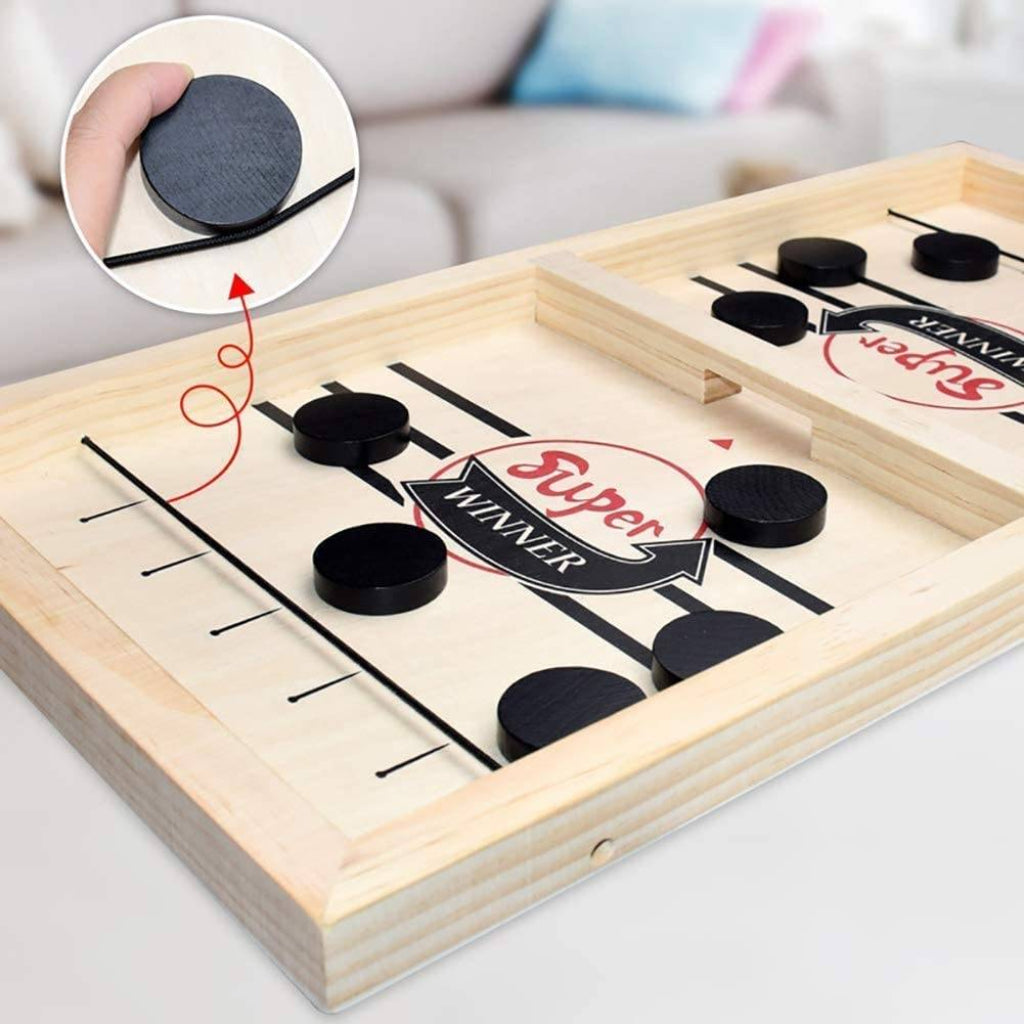 Jeu de plateau palet jeu d'adresse rapide en bois