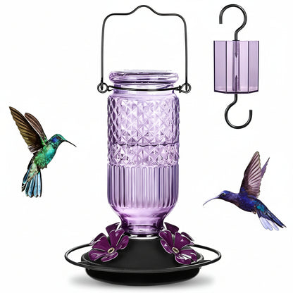 Vogelfutterhaus Glas Hängend Garten Vogelfutterspender