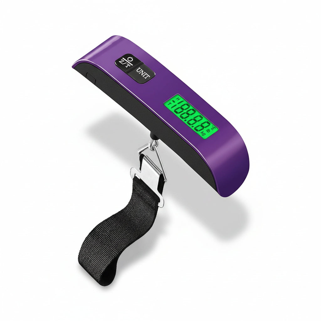 Báscula digital para maletas con pantalla LCD para equipaje y viajes
