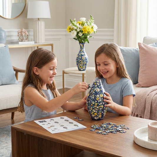 3D Puzzle Vase Flower Decoration Craft Kit Gift