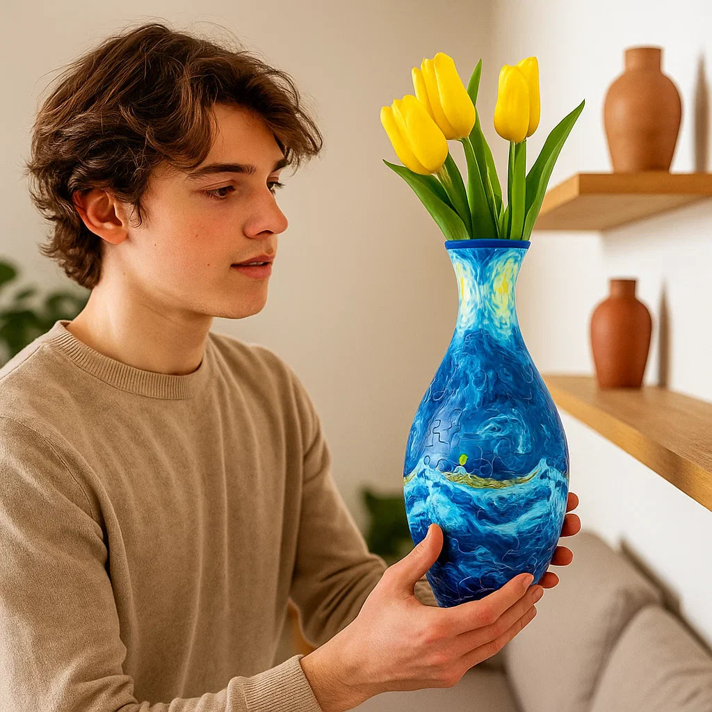 3D Puzzle Vase Flower Decoration Craft Kit Gift