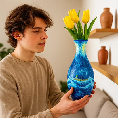 3D Puzzle Vase Flower Decoration Craft Kit Gift