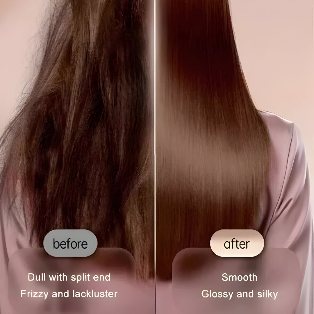 Haarglätter Bürste Schwarz Ionen Styling