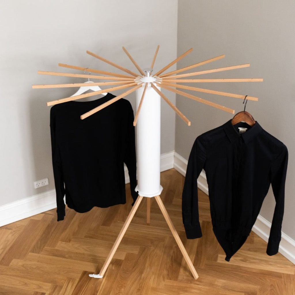 Clothes Drying Rack Smart Shelf Foldable Wall Mount