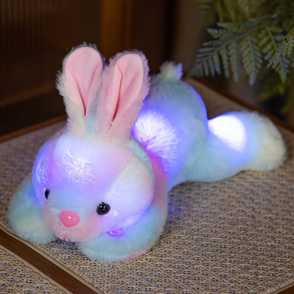 Lámpara Infantil Conejo Peluche Luz Nocturna Suave