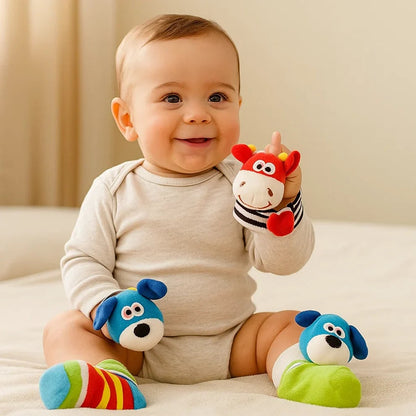 Rassel Spielzeug Sinnes Spielzeug Set Frauen Baby Socken - Image 2