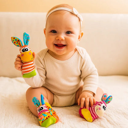Rassel Spielzeug Sinnes Spielzeug Set Frauen Baby Socken - Image 4