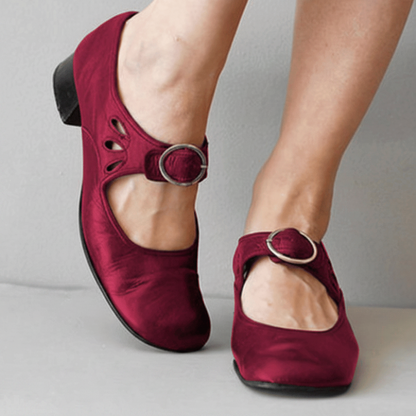 Damen Sandalen Riemen Schnalle Freizeit Alltag