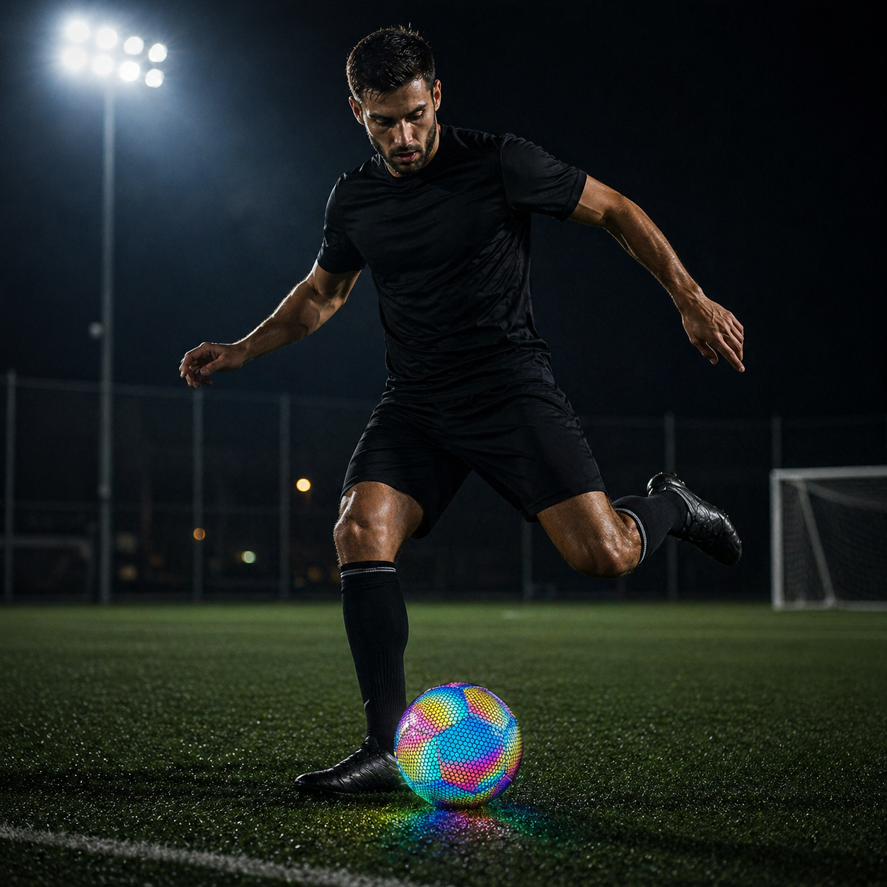 Pallone Calcio Riflettente Allenamento Notturno