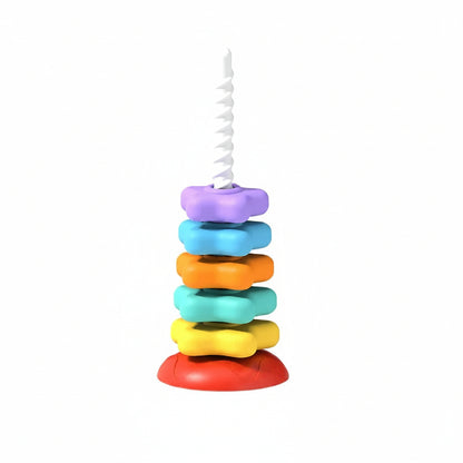 Regenbogen Stapelspielzeug Lernspielzeug Bunte Formen - Image 4