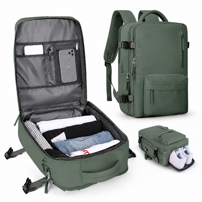 Reiserucksack Reise Rucksack Handgepäck Rucksack Mit Schuhfach - Image 4