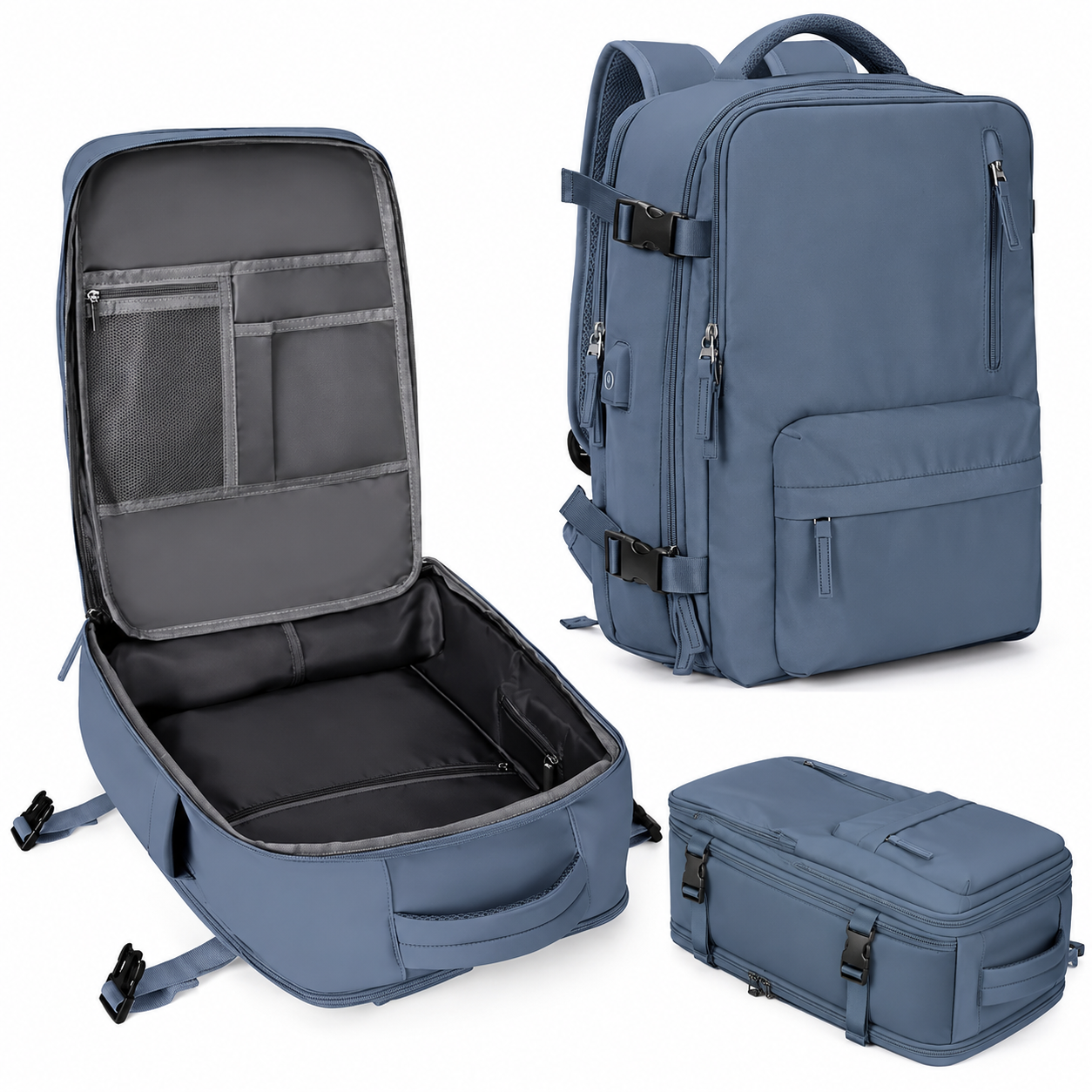 Reiserucksack Reise Rucksack Handgepäck Rucksack Mit Schuhfach - Image 5