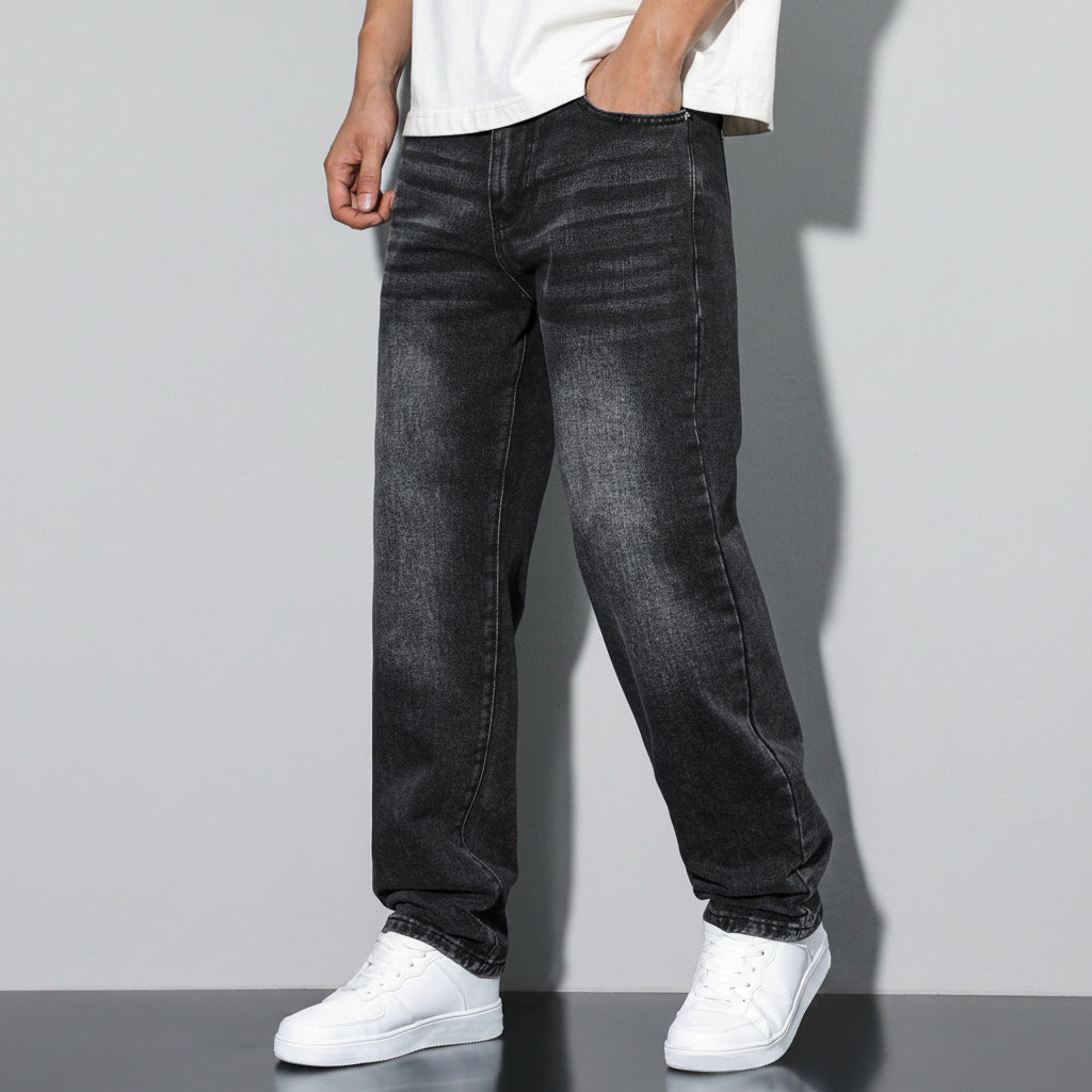 Relaxed Fit Jeans Casual Five Pocket Design - Image 2