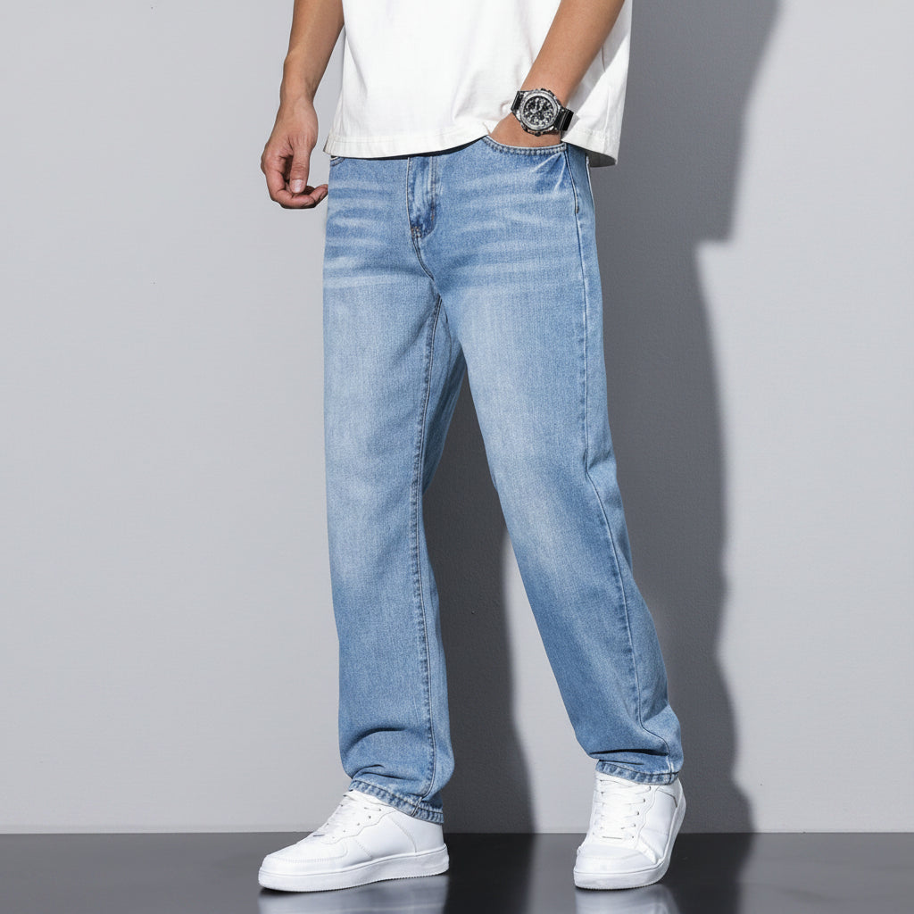 Relaxed Fit Jeans Gerader Schnitt Five Pocket Design - Image 13