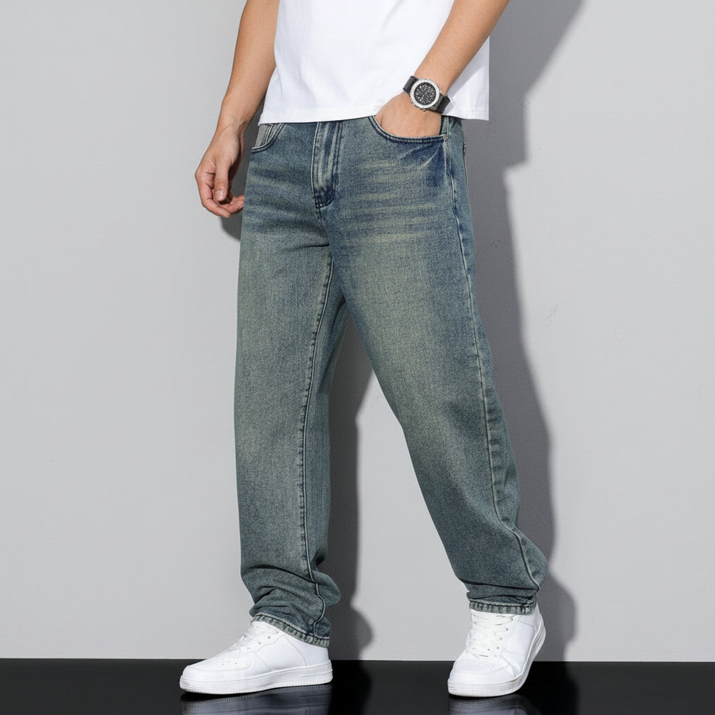 Relaxed Fit Jeans Gerader Schnitt Five Pocket Design - Image 17
