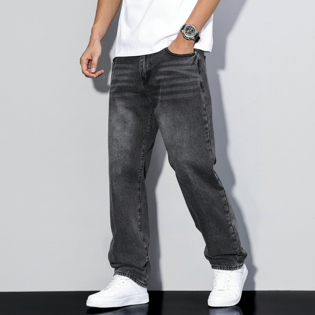 Relaxed Fit Jeans Gerader Schnitt Five Pocket Design - Image 6