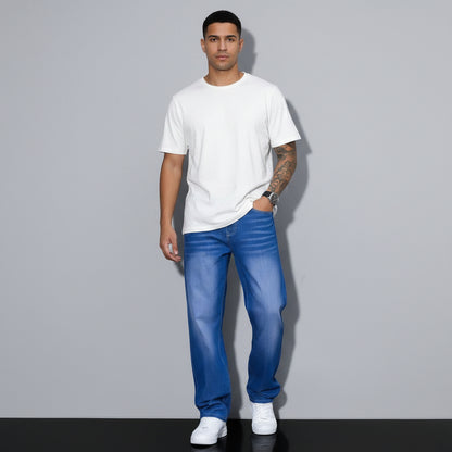 Relaxed Fit Jeans Gerader Schnitt Five Pocket Design - Image 8