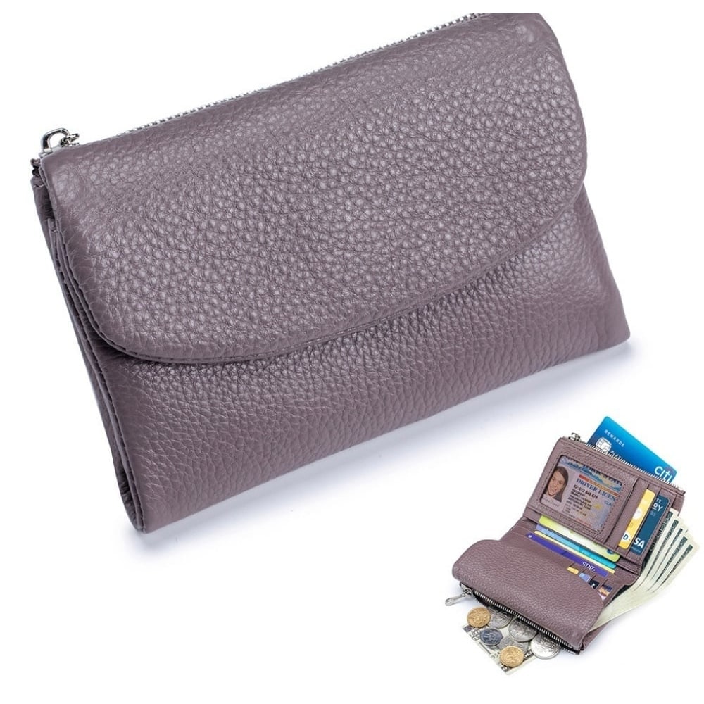 Rfid Geldbörse Damen Geldbörse Mini Klappe - Image 8