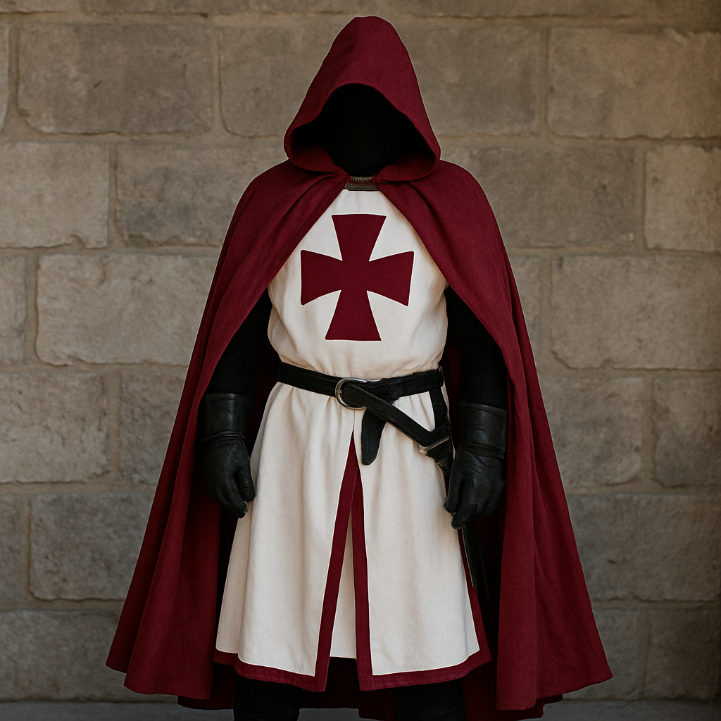 Ritterkostüm Kreuzritter Kostüm Halloween Kostüm Templer Kostüm Kostümset - Image 1
