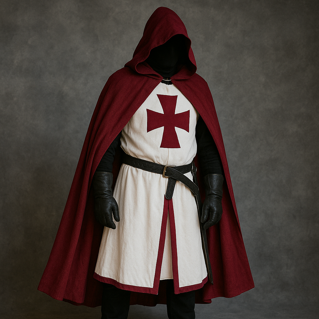 Ritterkostüm Kreuzritter Kostüm Halloween Kostüm Templer Kostüm Kostümset - Image 3