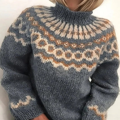 Rollkragen Strickpullover Norwegisches Muster - Image 4