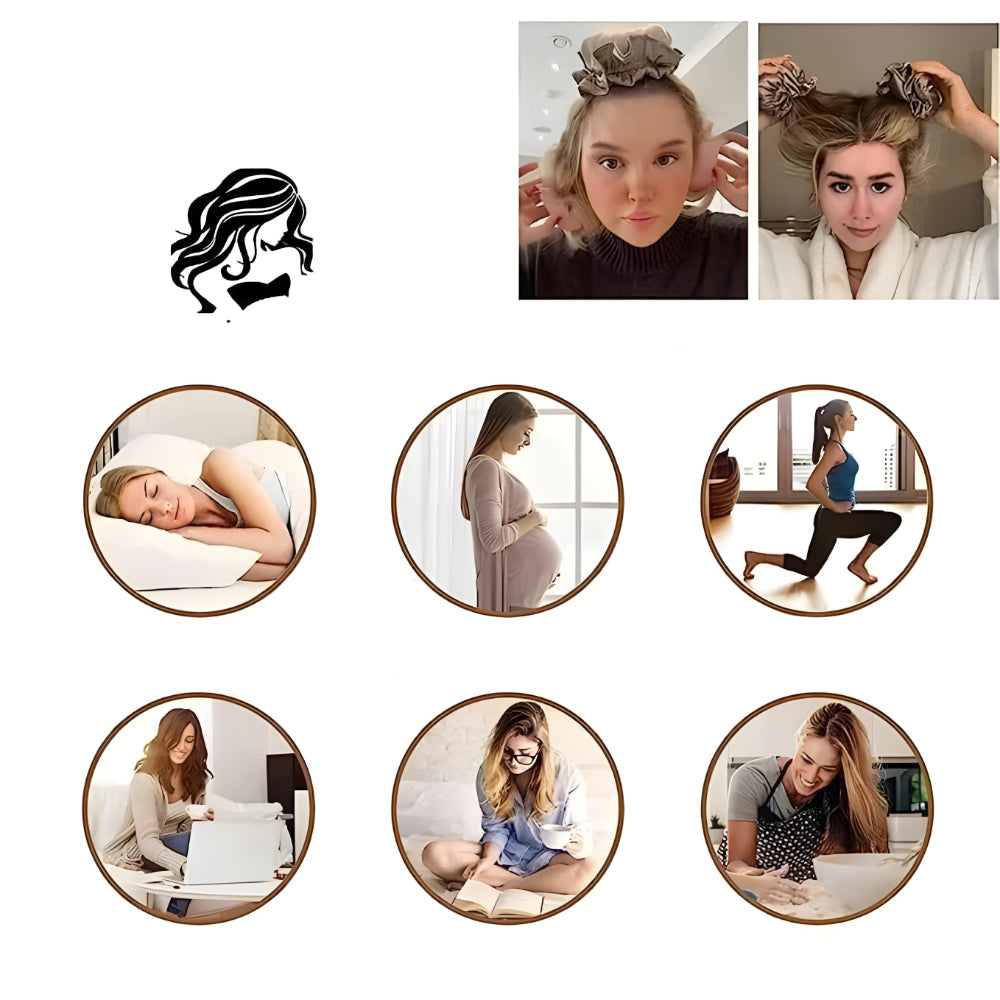 Lockenwickler Satin Heatless Haar Curler Set