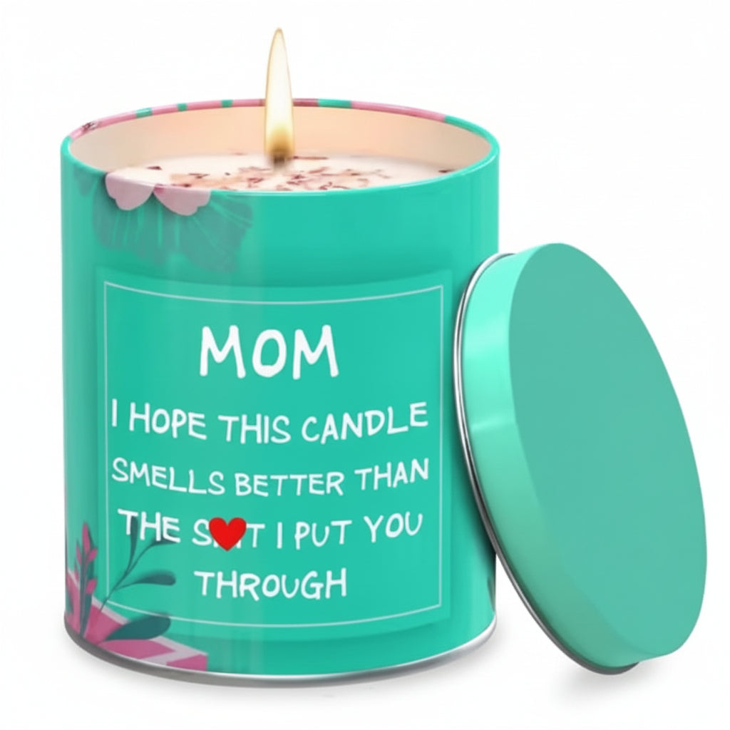 Set Velas Aromáticas Vaso Regalo Día Madre