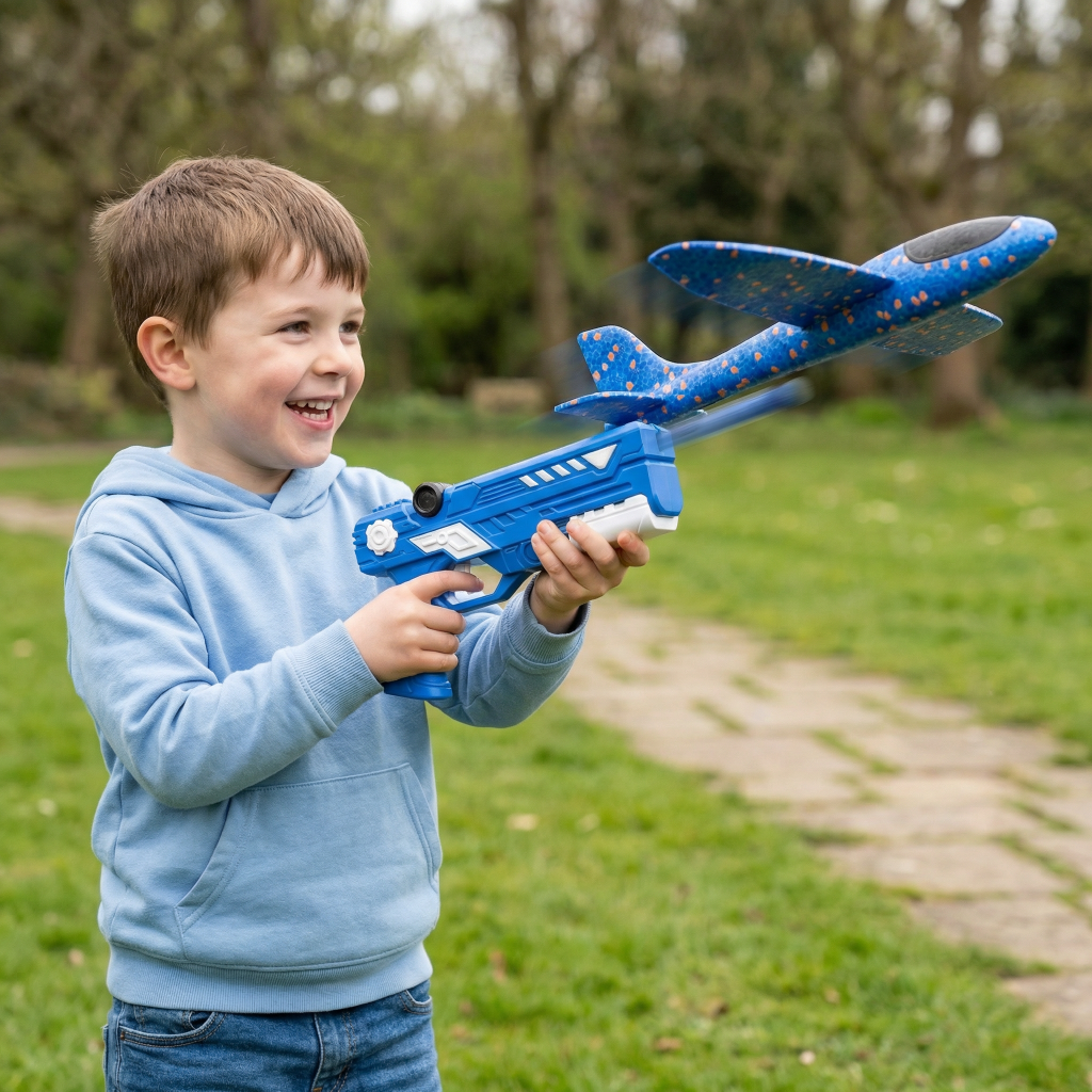 Schaumflugzeug Werfer Spielzeug Handheld Langwurf - Image 1