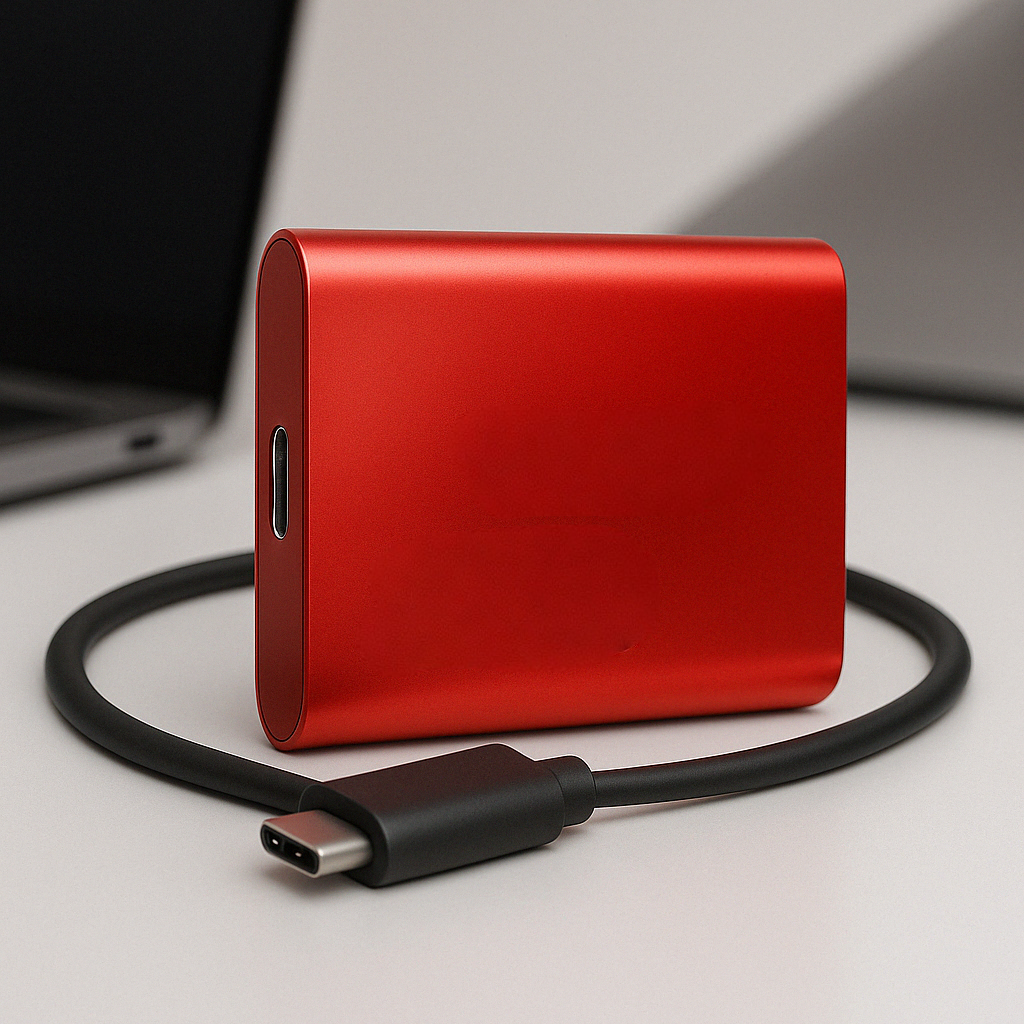 Externe SSD Tragbar USB-C 2TB Speicher