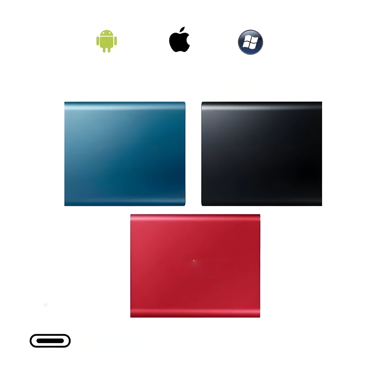 Externe SSD Tragbar USB-C 2TB Speicher