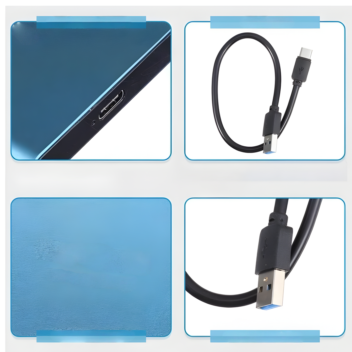 Externe SSD Tragbar USB-C 2TB Speicher