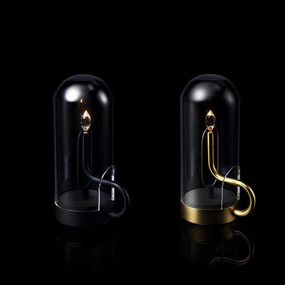 Glas LED Tischlampe mit Magnet Pendellicht