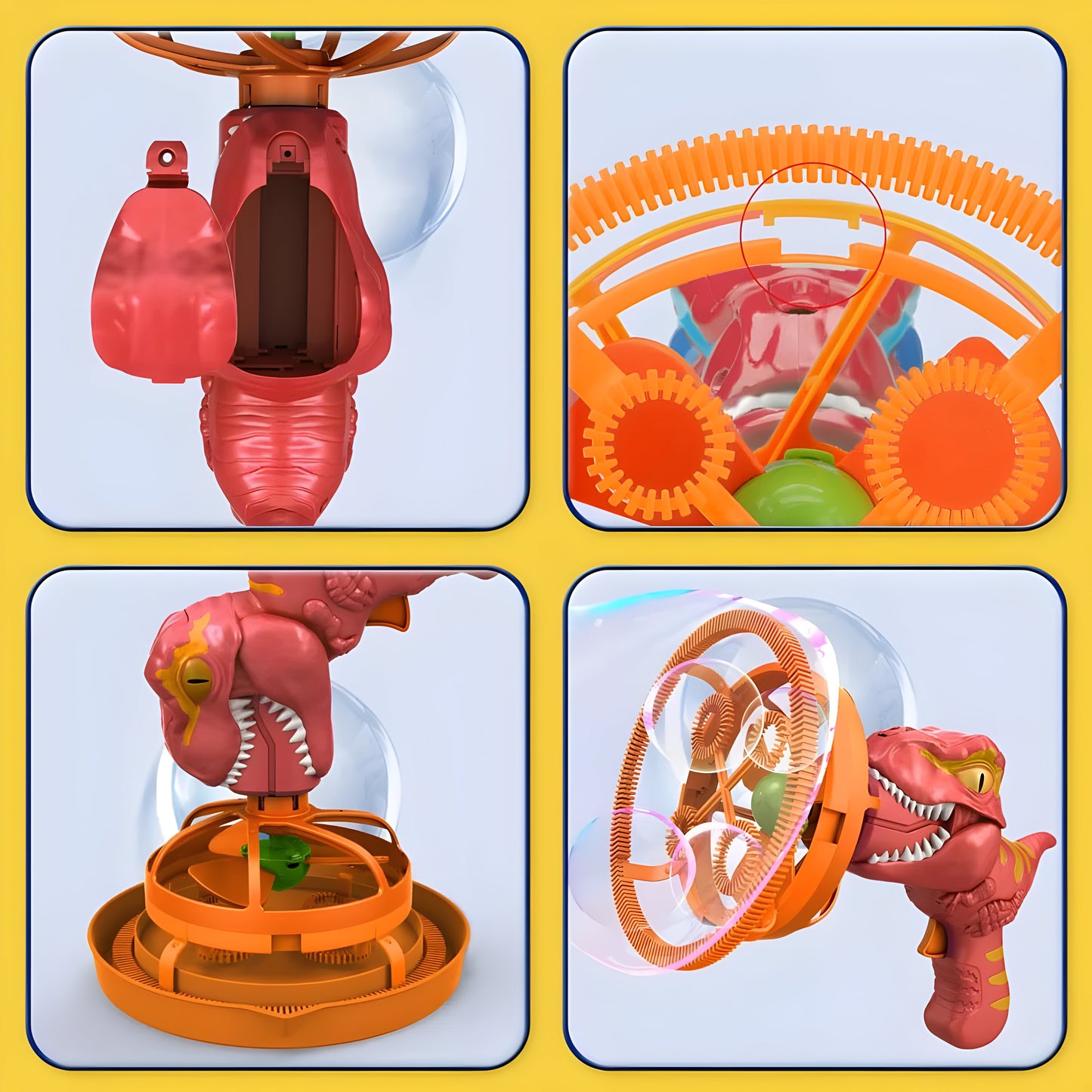 Seifenblasen Spielzeug Dinosaurier Blaster Kinder