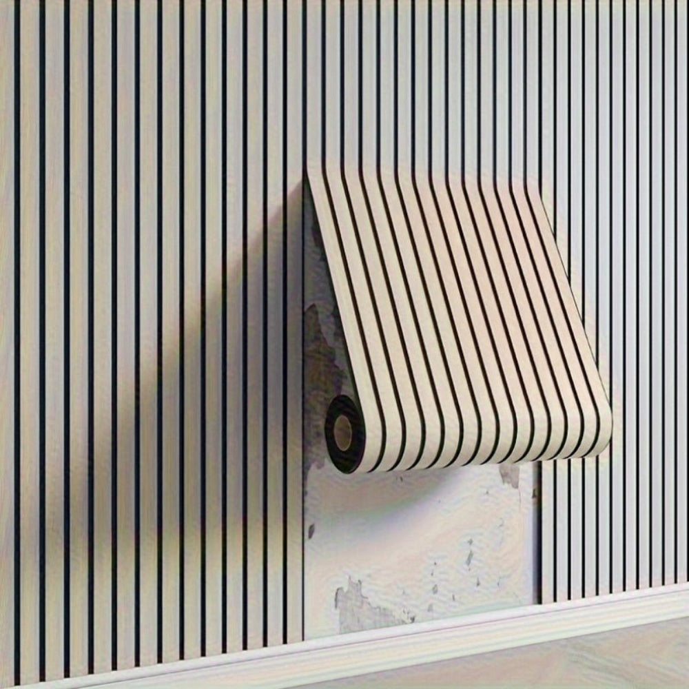 Selbstklebende 3D Wandpaneele Holzoptik Dekorative PVC Wandverkleidung