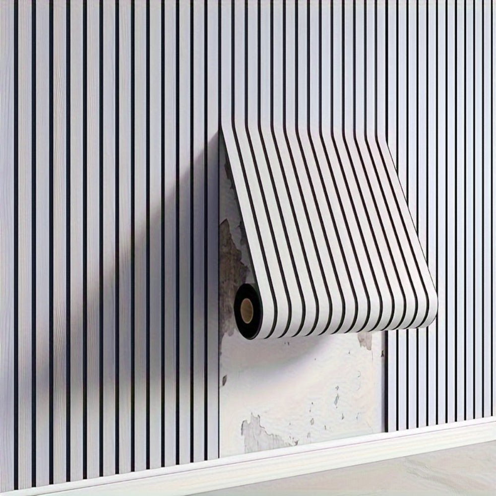 Selbstklebende 3D Wandpaneele Holzoptik Dekorative PVC Wandverkleidung