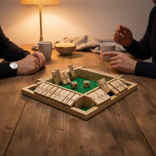 Shut Box Würfelspiel Familienspaß Brettspiel - Image 1