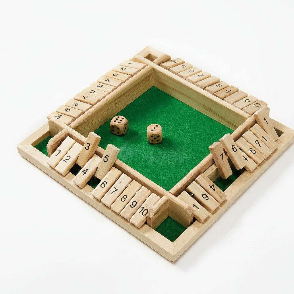 Shut Box Würfelspiel Familienspaß Brettspiel - Image 2