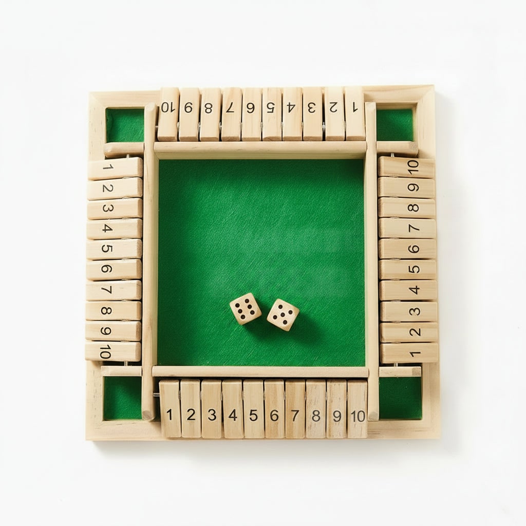 Shut Box Würfelspiel Familienspaß Brettspiel - Image 3