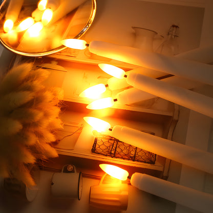 LED Stabkerzen mit Fernbedienung Set