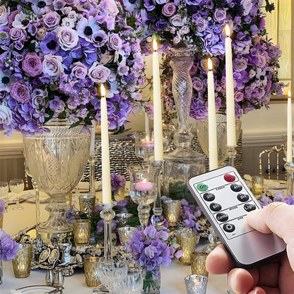 LED Stabkerzen mit Fernbedienung Set