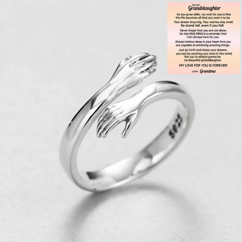 Adjustable Ring Women Hug Design Gift Jewellery