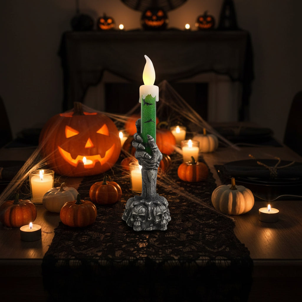 Skelettkerzen Halloween Deko - Image 3