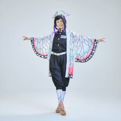 Kids' Butterfly Anime Kimono Cape Set Halloween Cosplay
