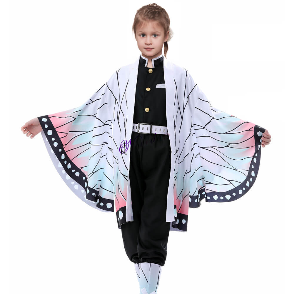 Kids' Butterfly Anime Kimono Cape Set Halloween Cosplay