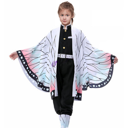 Kids' Butterfly Anime Kimono Cape Set Halloween Cosplay