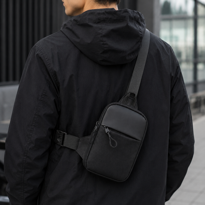 Sling Bag Anti-diebstahl Tasche Reise Schwarz - Image 1