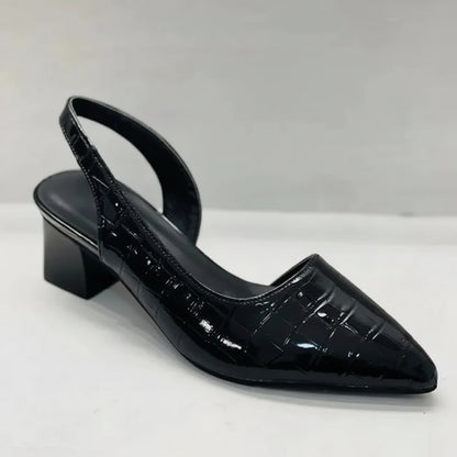 Slingback Pumps Damen Blockabsatz Modisches Design - Image 5