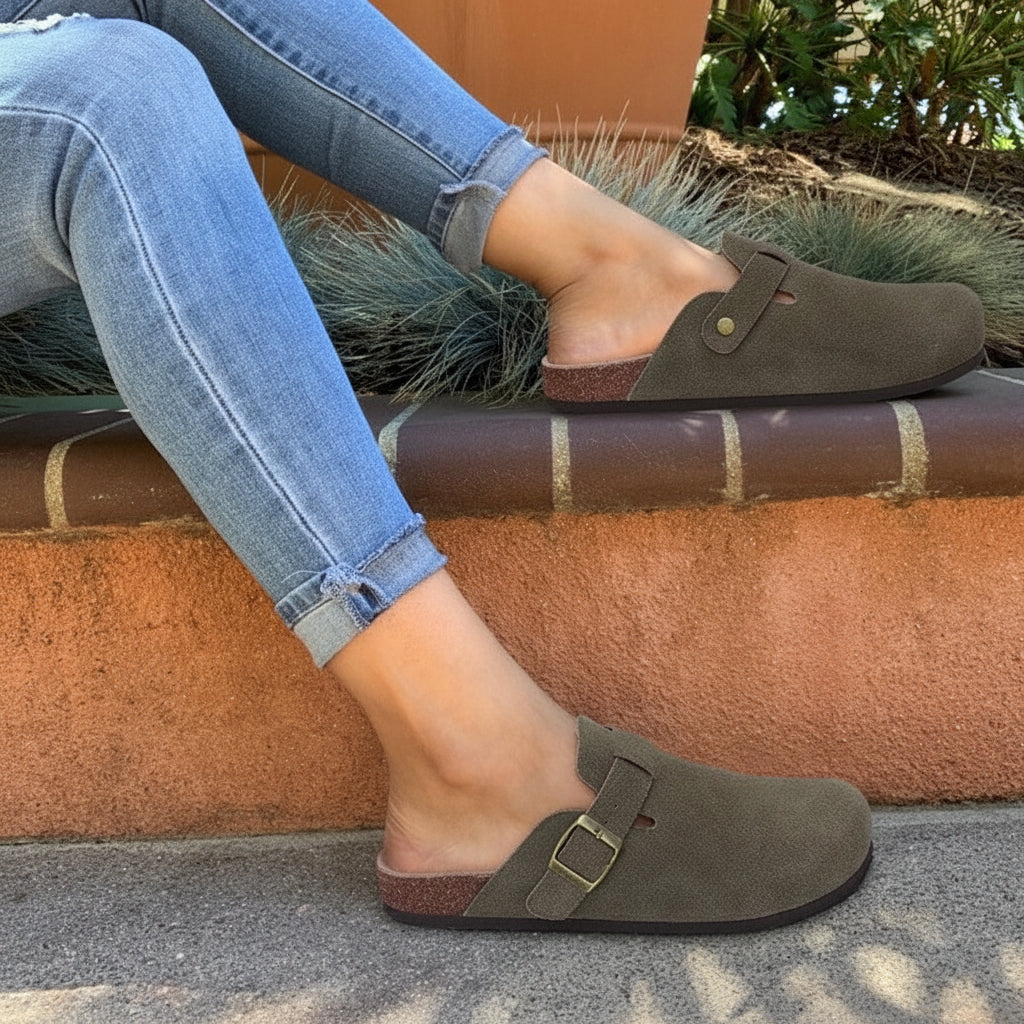 Damen Sandalen Schlupfclogs Alltag
