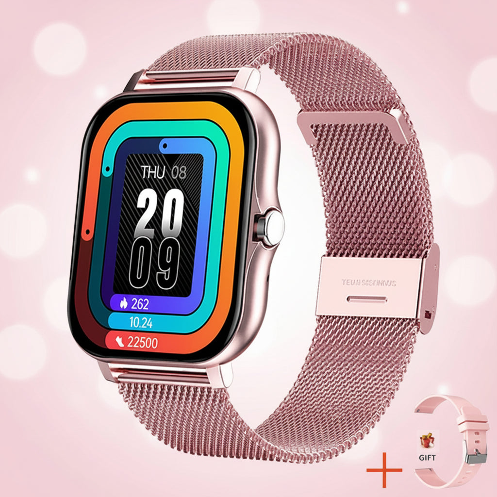 Smartwatch Frauen Mesh Band Gesundheitsmonitoring Uhr - Image 3
