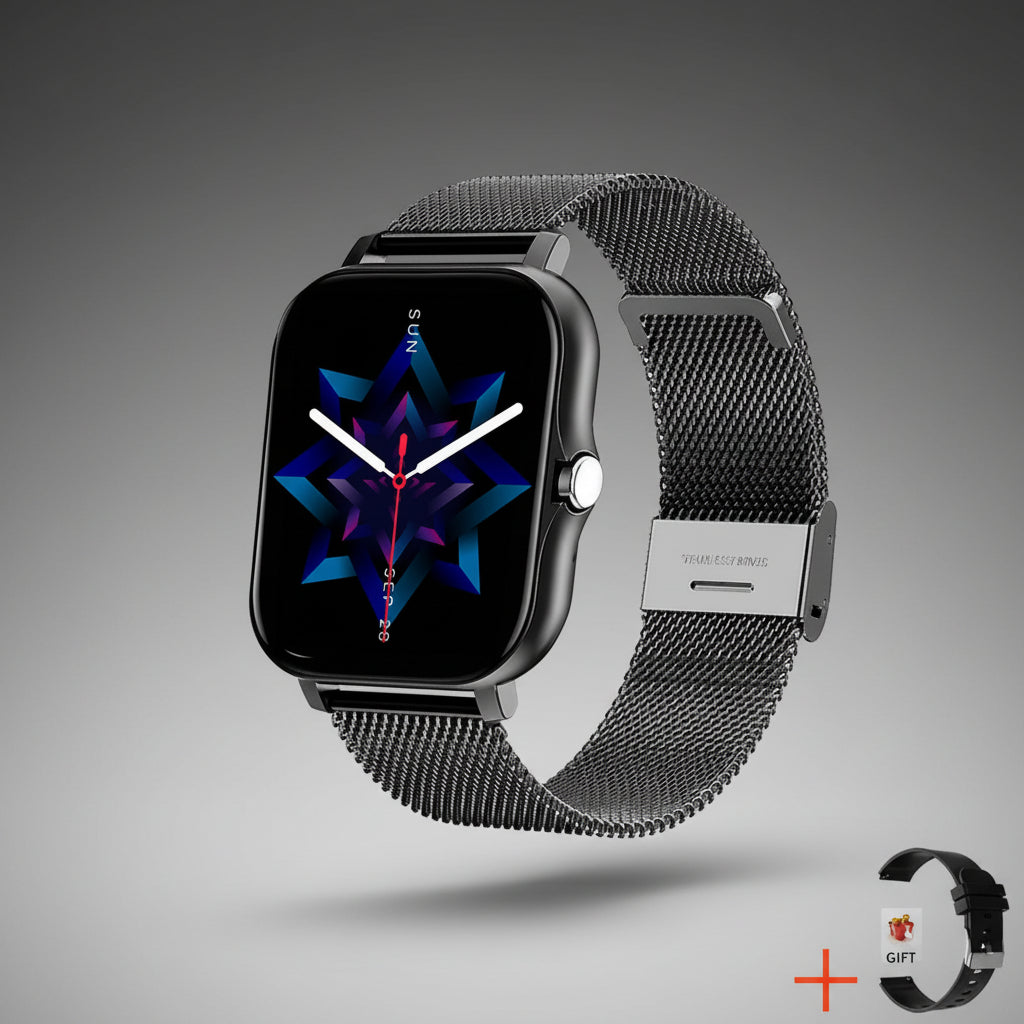 Smartwatch Frauen Mesh Band Gesundheitsmonitoring Uhr - Image 5